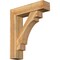 Ekena Millwork Merced Block Rough Sawn Bracket w/ Offset Brace, Western Red Cedar, 8"W x 32"D x 38"H BKT0806X32X38MRC05RWR - alternate 1